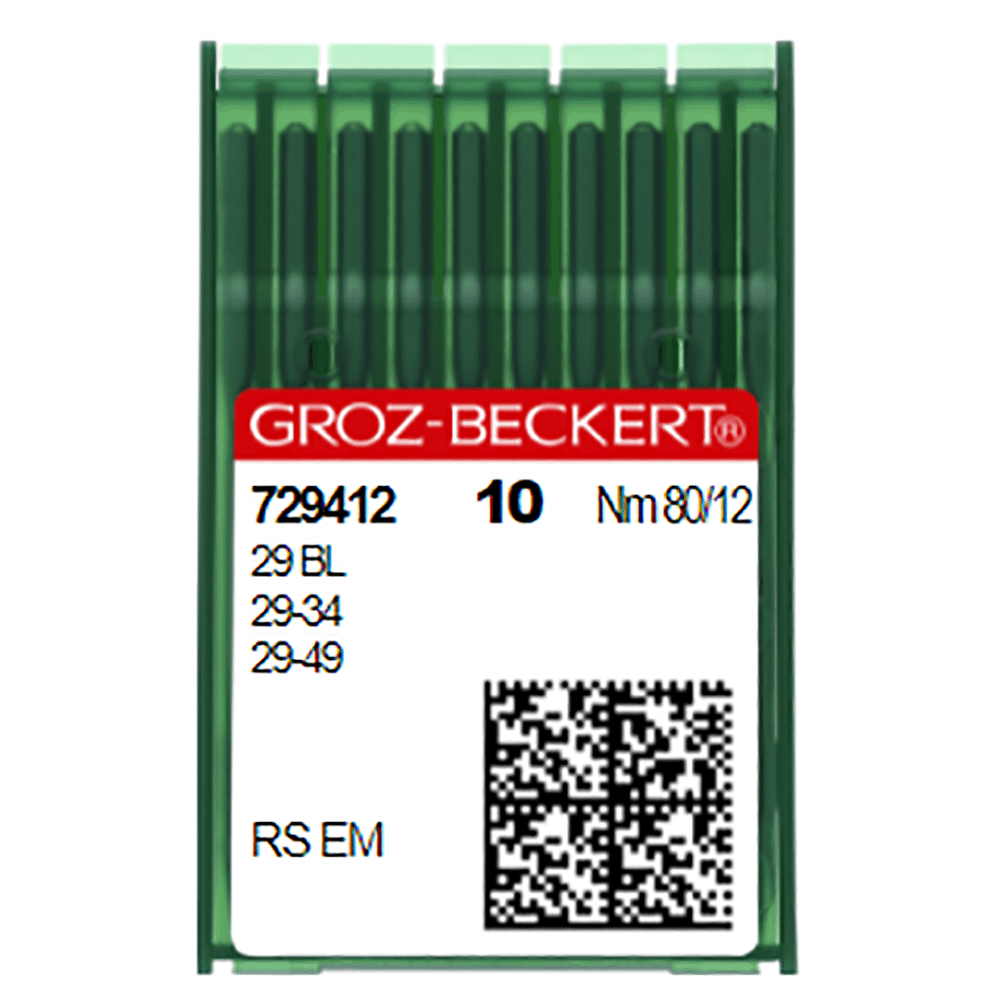 Groz-Beckert Needles 29 BL/29-49/29-34 (Nm)80/12 (729412) Groz-Beckert Needles 29 BL/29-49/29-34 (Nm)80/12 (729412)