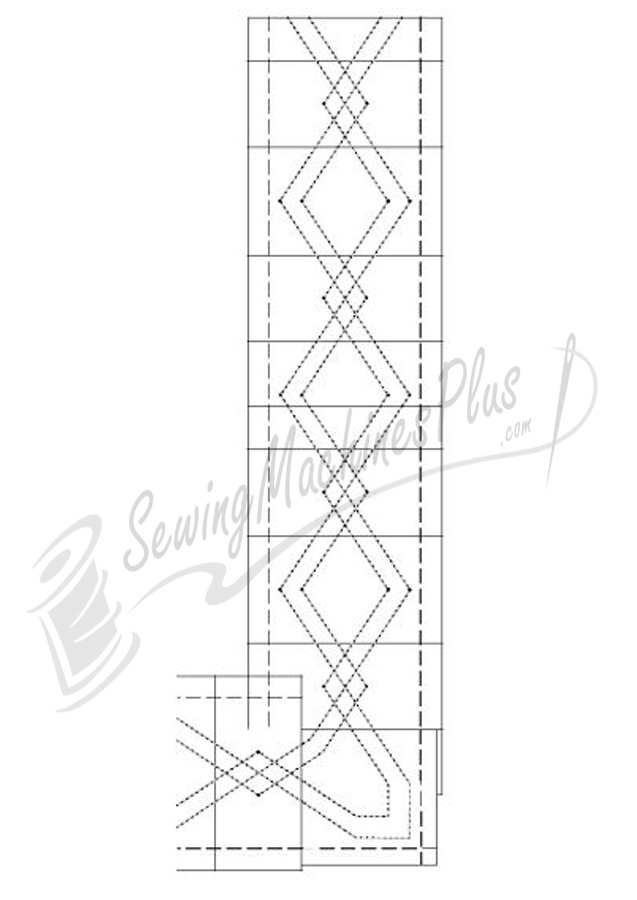 Borders Made Easy Pantograph 26ft. of 3in. border pattern (107)