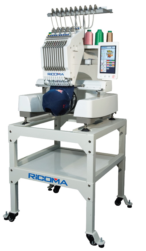 RiCOMA EM-1010 10-Needle Embroidery Machine With Stand & Software ...