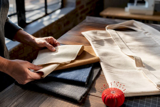 Canvas and denim fabrics for tote making