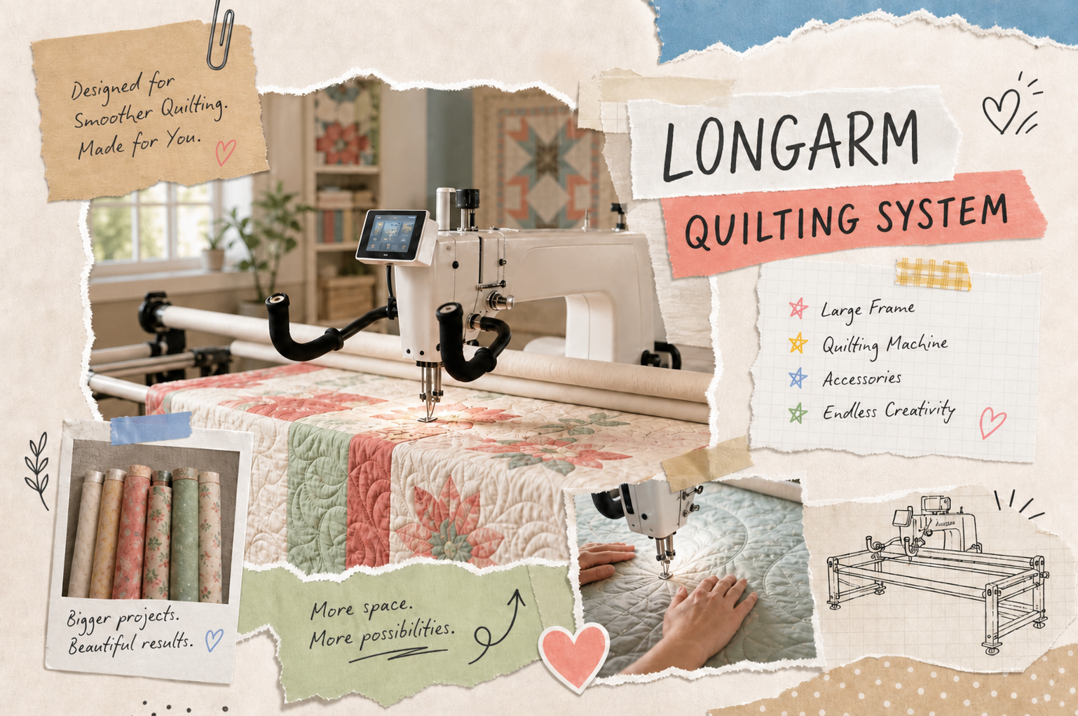 What Is a Longarm Quilting System and What Does It Include?