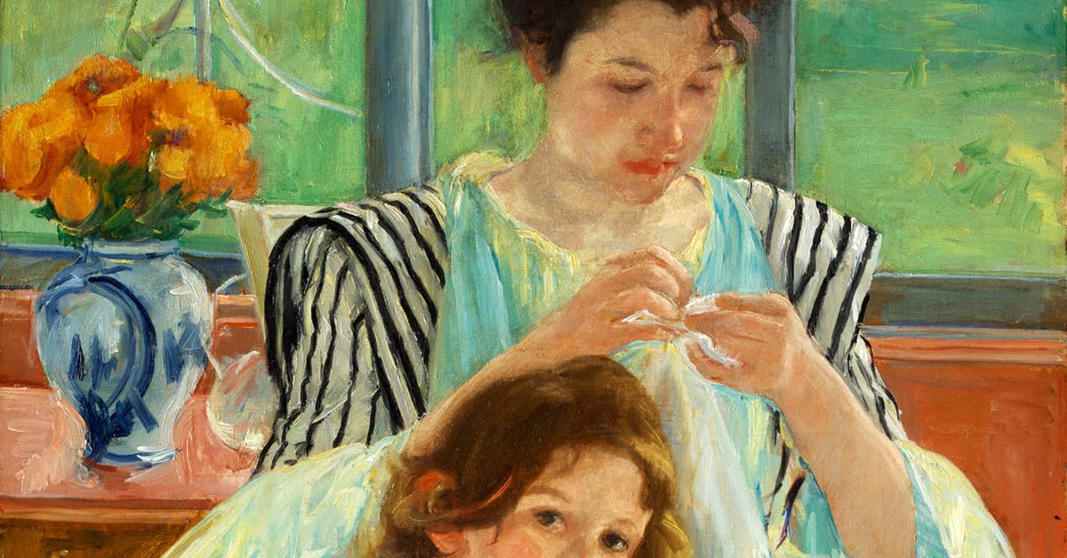 Sewing in 1900: Mary Cassatt's Take - Sewingmachinesplus.com
