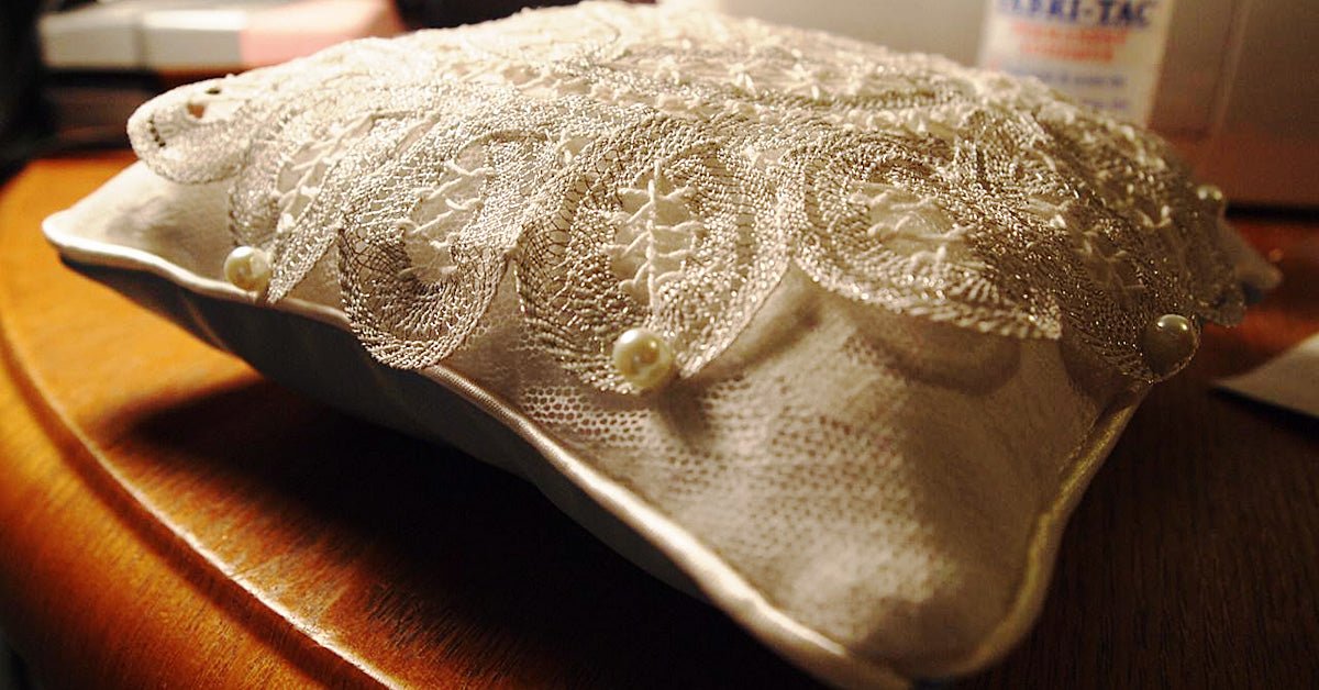 Tips for Dazzling up a Ring Bearer Pillow - Sewingmachinesplus.com