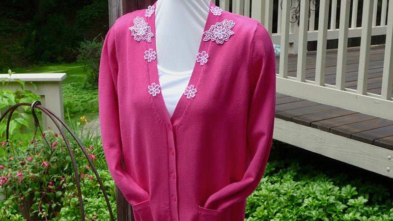 Embroidered Summer Sweater by Joanne Banko - Sewingmachinesplus.com