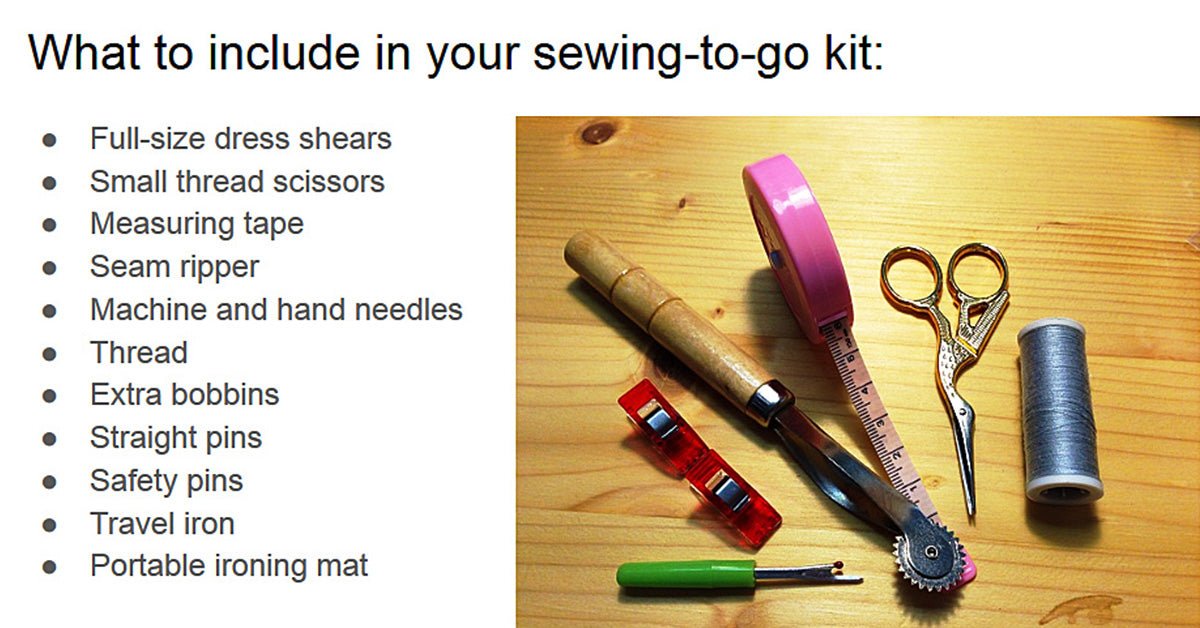 Sewing on the Go: What and How to Pack for Class or Traveling - Sewingmachinesplus.com