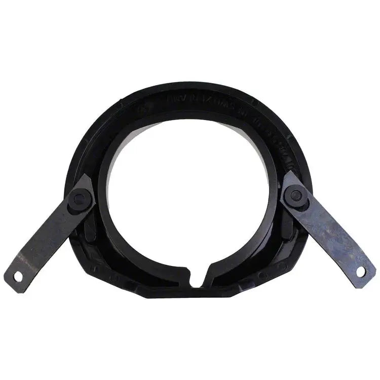 Bernina Race Cover 0015387100 sewing machine part, black circular ring with attached metal levers