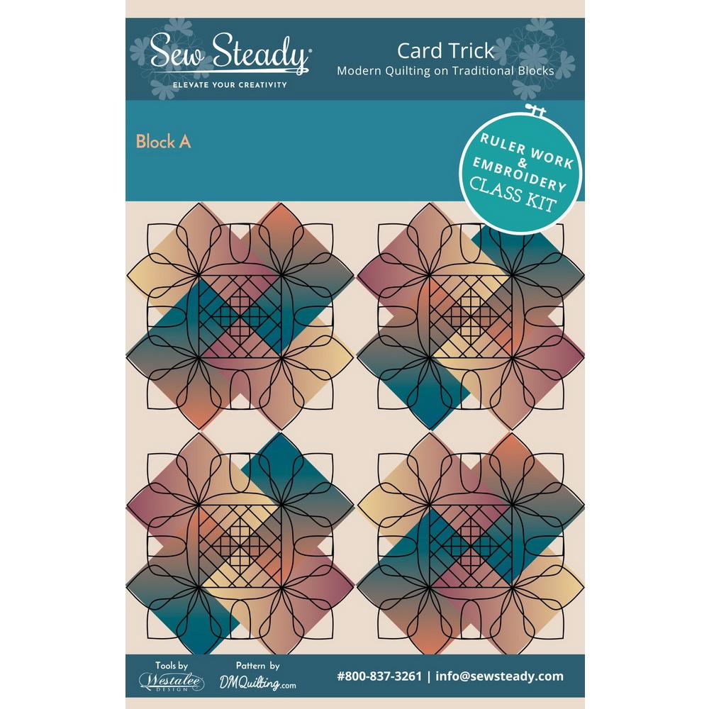 Sew Steady Card Trick Block A Quilt Kit - Sewingmachinesplus.com