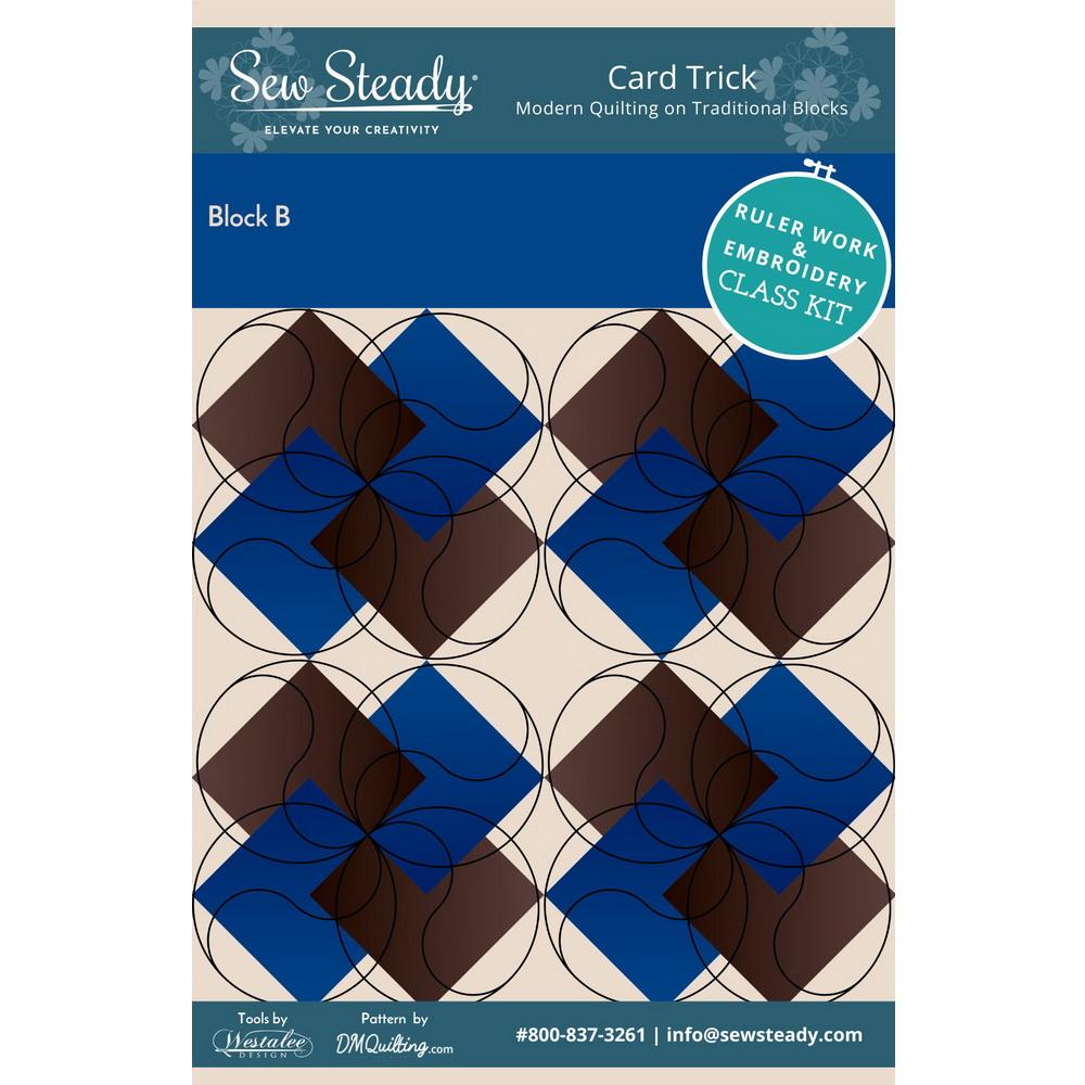 Sew Steady Card Trick Block B Quilt Kit - Sewingmachinesplus.com
