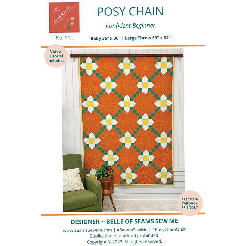 Seams Sew Me Quilt Pattern - Posy Chain - Sewingmachinesplus.com