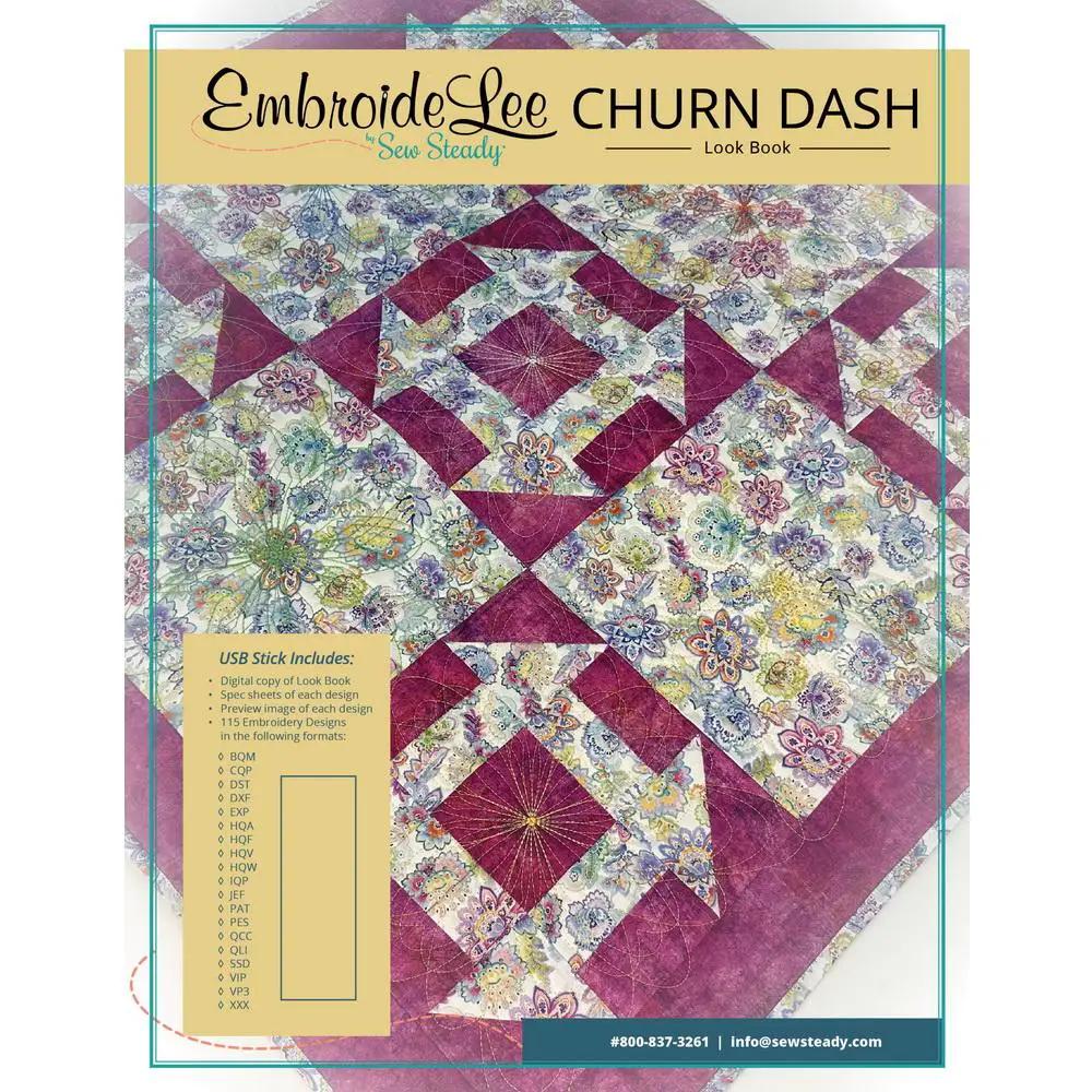 Churn Dash Embroidelee Collection - Sewingmachinesplus.com