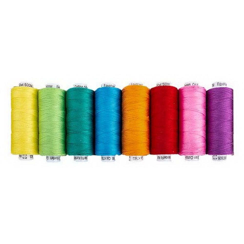 Wonderfil Spectrum Konfetti 50wt Egyptian Cotton 8 Spools 500m (547yd) - Sewingmachinesplus.com