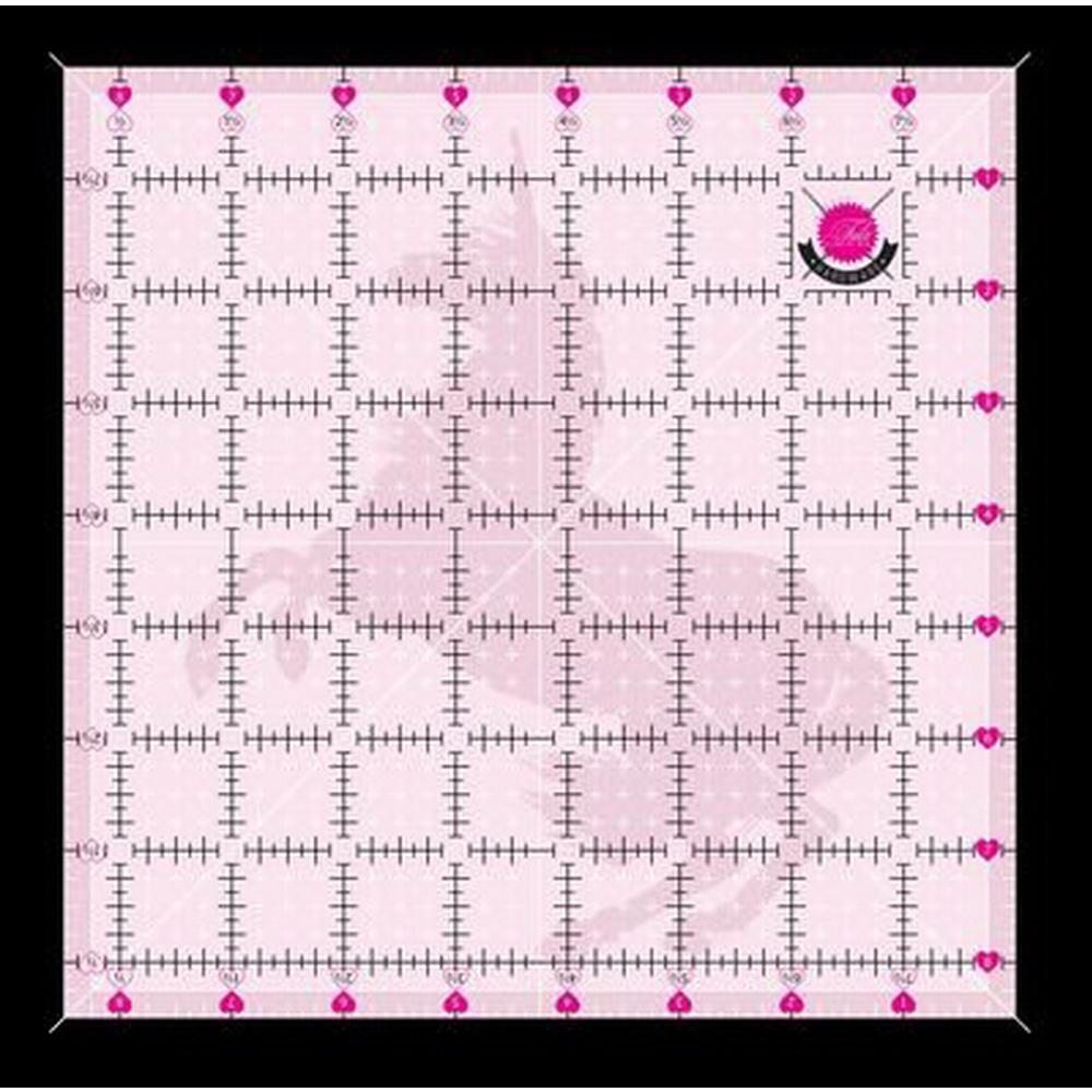 Tula Pink 8.5in x 8.5in Non Slip Unicorn Ruler - Sewingmachinesplus.com