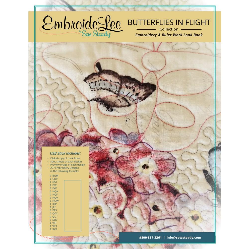 Butterflies in Flight Embroidelee Collection