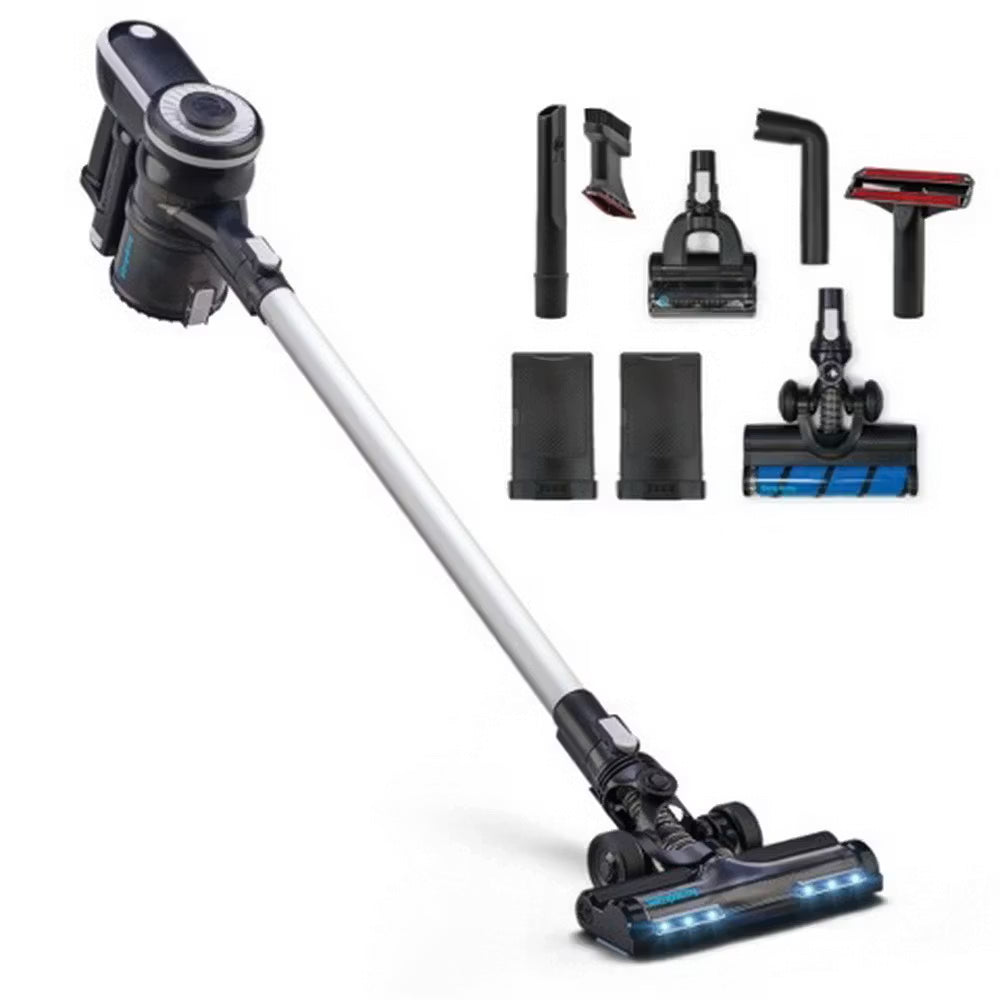 Simplicity S65 Premium cordless stick vacuum with multiple attachments and blue LED roller head