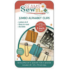 Seams Sew Me Jumbo Alphabet Clips Letters A - Z for Fabric Labeling - Sewingmachinesplus.com