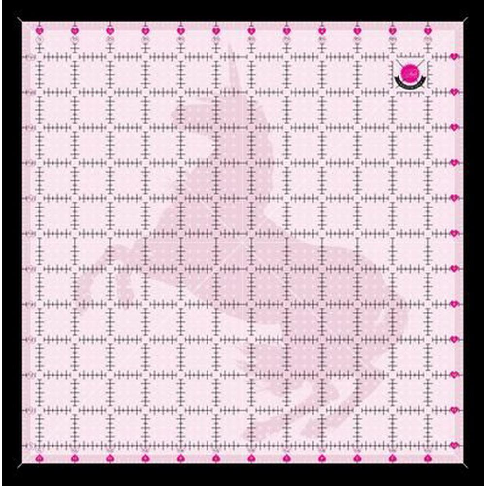 Tula Pink 12.5in x 12.5in Non Slip Unicorn Ruler - Sewingmachinesplus.com