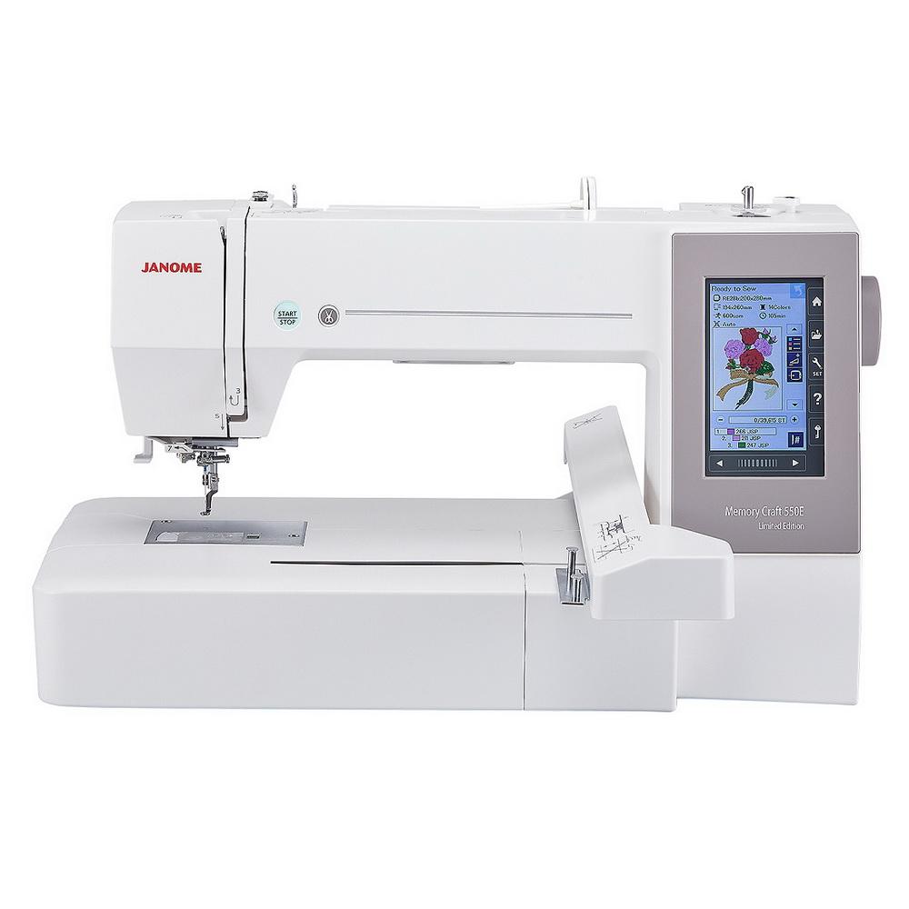 Janome Memory Craft 500E Embroidery Machine (OPEN BOX MODEL) - Sewingmachinesplus.com