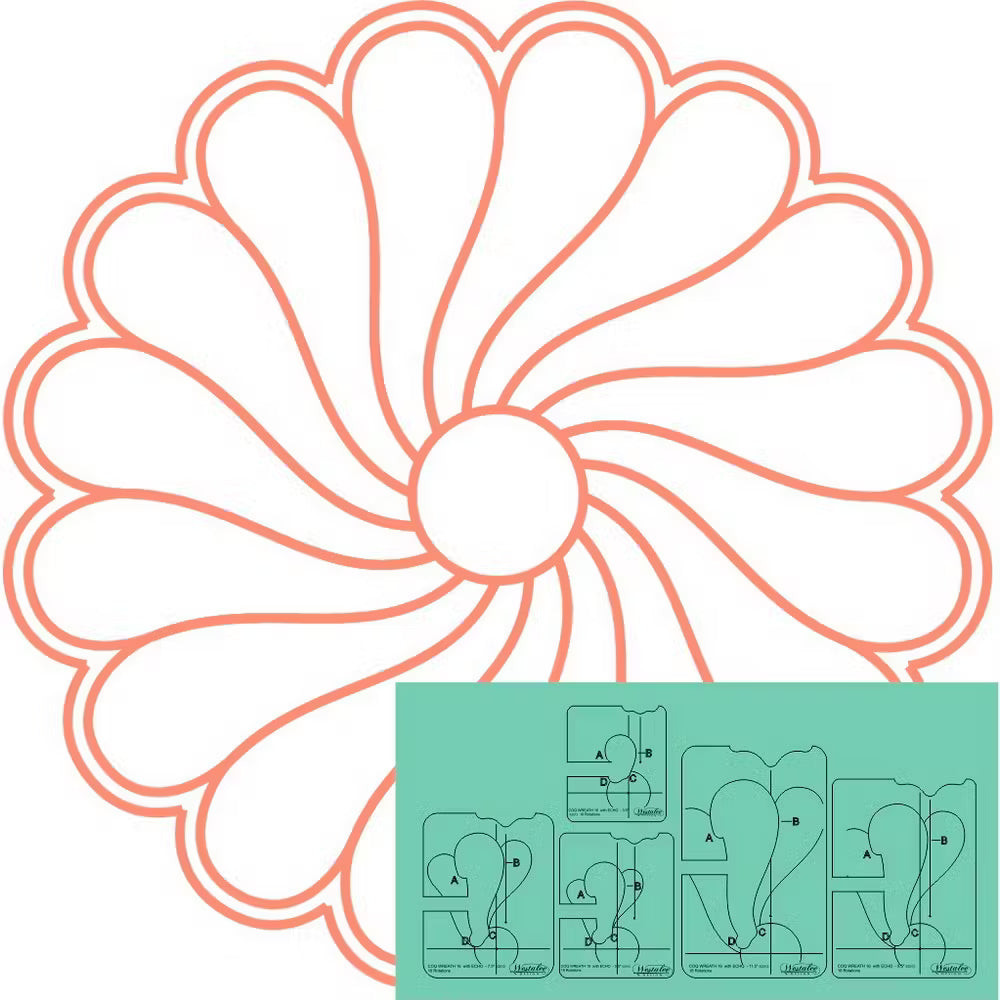 Westalee Design Wreath 16 with Echo Templates 5pc Set