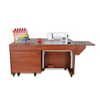 Kangaroo Sewing Furniture Kookaburra, Kangaroo and Joey II Bundle Cabinet Set (Teak) - Sewingmachinesplus.com