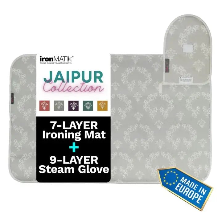 Jaipur Gray - The Ultimate Ironing Mat & Steam Glove Bundle - Sewingmachinesplus.com