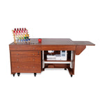 Kangaroo Sewing Furniture Kookaburra, Kangaroo and Joey II Bundle Cabinet Set (Teak) - Sewingmachinesplus.com