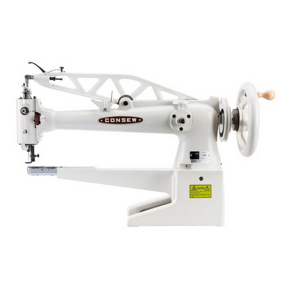 Consew 29BL Single Needle with large bobbin, 18in Cylinder Arm, Shoe Repair and Mending, Lockstitch Machine - Sewingmachinesplus.com