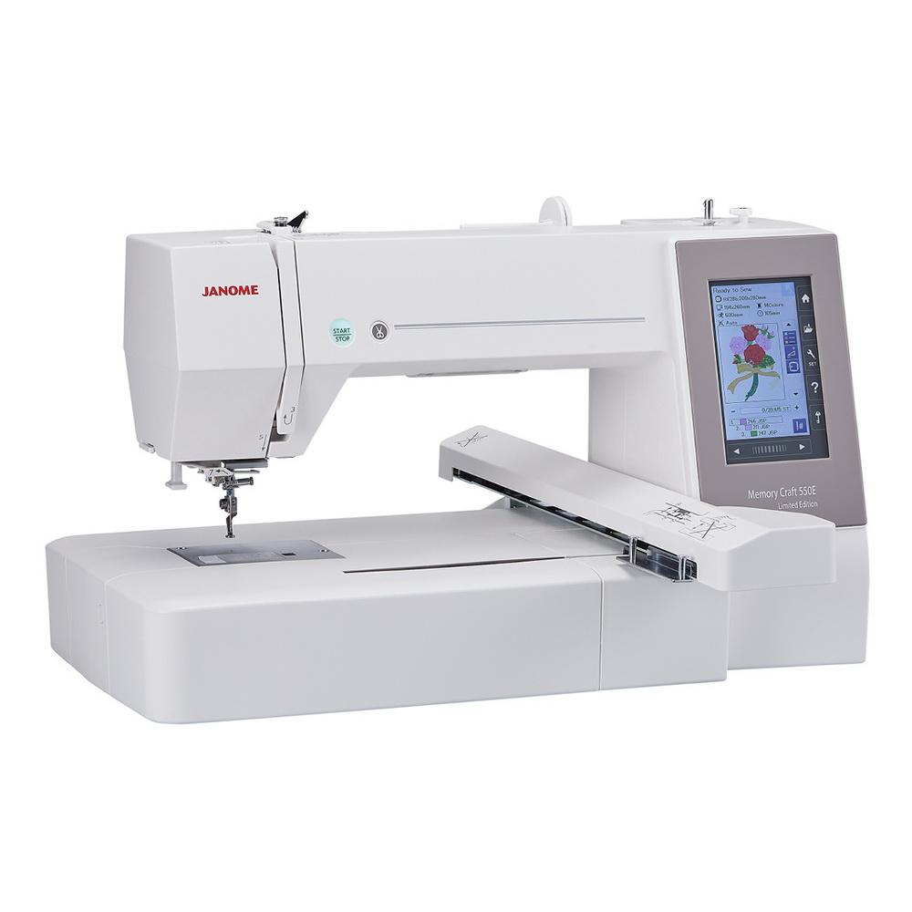 Janome Memory Craft 500E Embroidery Machine (OPEN BOX MODEL) - Sewingmachinesplus.com