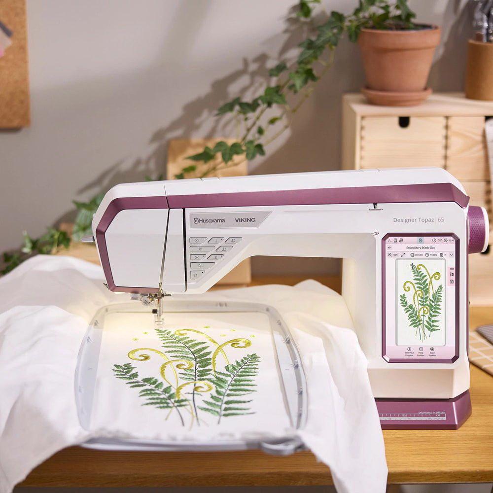 HUSQVARNA VIKING DESIGNER TOPAZ 65 Sewing & Embroidery Machine - Sewingmachinesplus.com