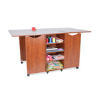 Kangaroo Sewing Furniture Kookaburra, Kangaroo and Joey II Bundle Cabinet Set (Teak) - Sewingmachinesplus.com