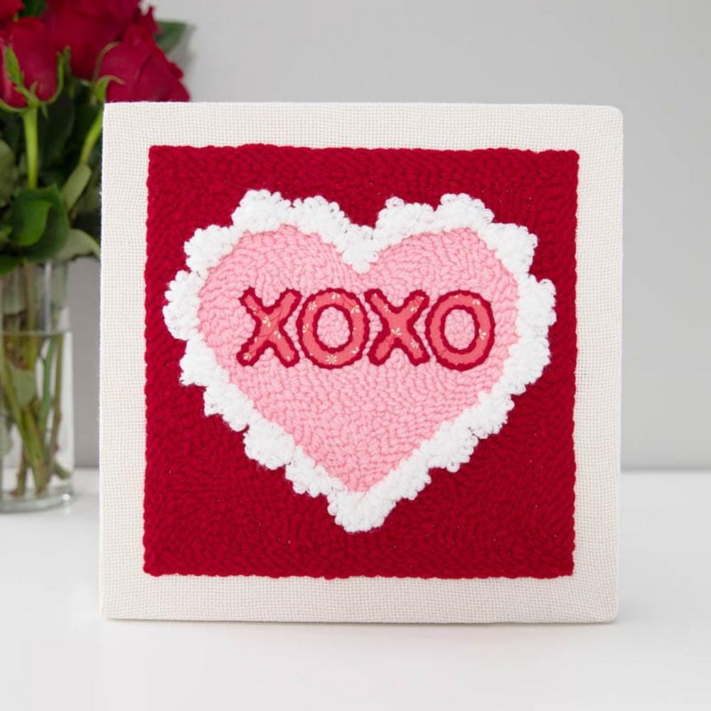Kimberbell Punch Needle Plus Kit - Hugs and Kisses 10in Frame - Sewingmachinesplus.com