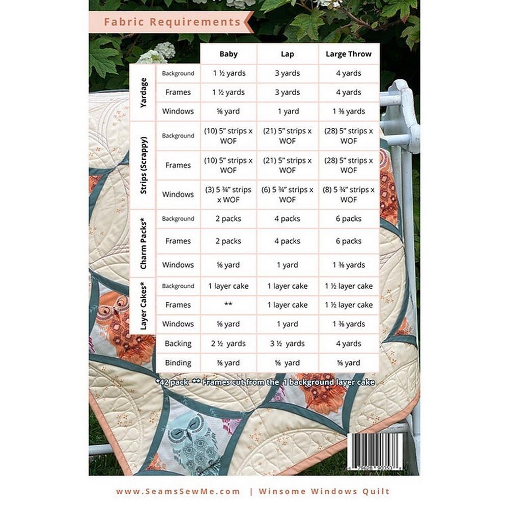 Seams Sew Me Quilt Pattern - Winsome Windows - Sewingmachinesplus.com