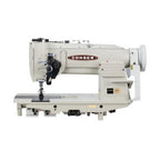 Consew 328RB-2 High Speed, Two Needle, Angular Stitching (Split Needle Bar), Drop Feed, Needle Feed, Walking Foot, Lockstitch Machine