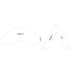 SARIDITTY 2pc Quilt Keeper Quilting Ruler Set