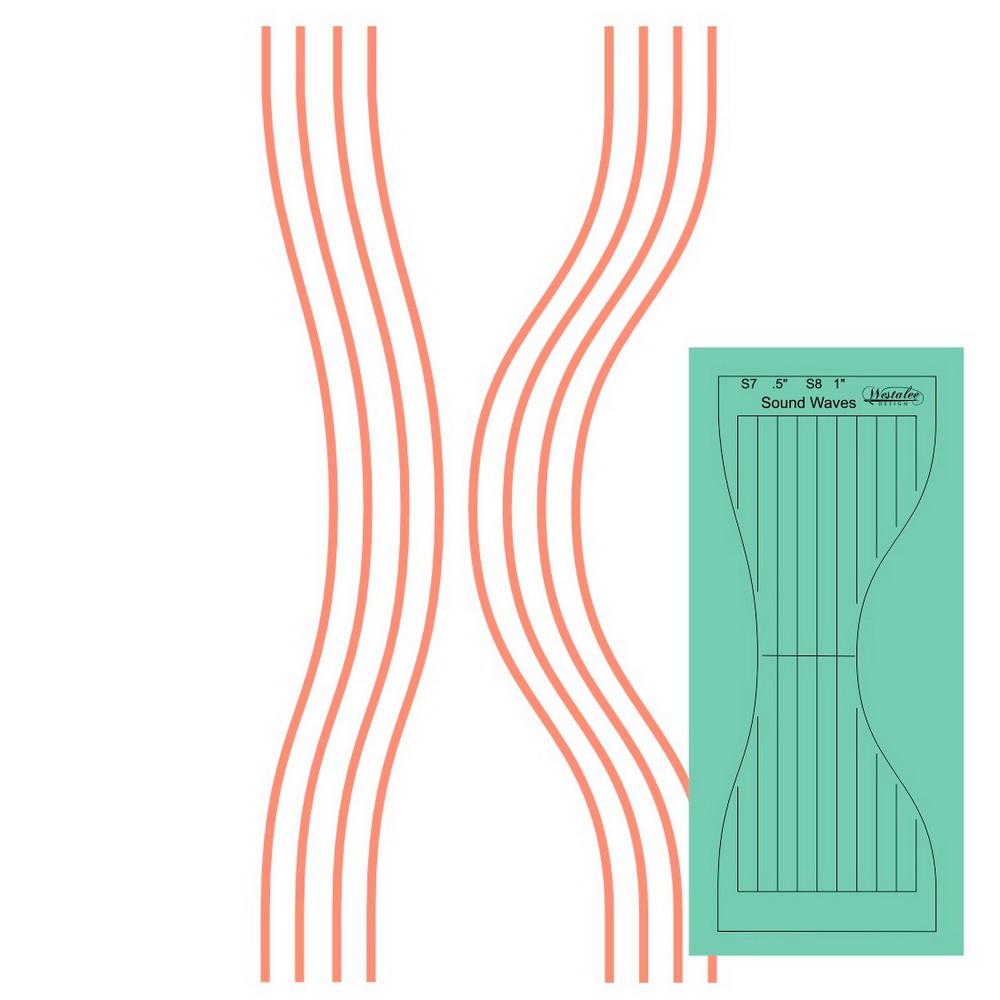 Westalee Design Wave Templates 3pc Set - Sewingmachinesplus.com