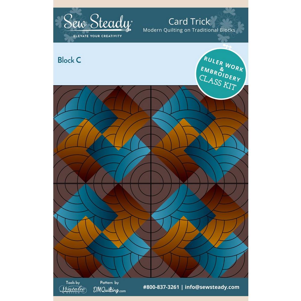 Sew Steady Card Trick Block C Quilt Kit - Sewingmachinesplus.com