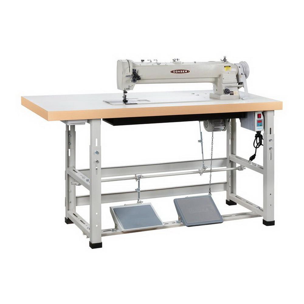 Consew 339RBL-25 with Assembled Table and Servo Motor