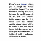 Karen Kay Buckley Adapter for Perfect Adjustable Square - Sewingmachinesplus.com