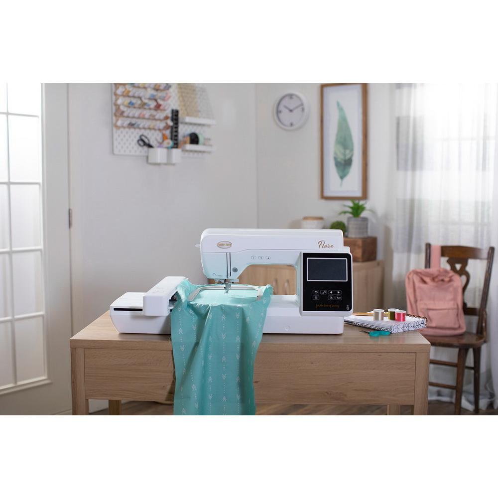 Baby Lock Flare Single Needle Embroidery Machine (OPEN BOX MODEL) - Sewingmachinesplus.com