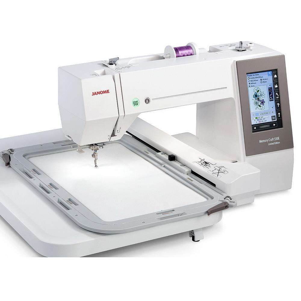 Janome Memory Craft 500E Embroidery Machine (OPEN BOX MODEL) - Sewingmachinesplus.com