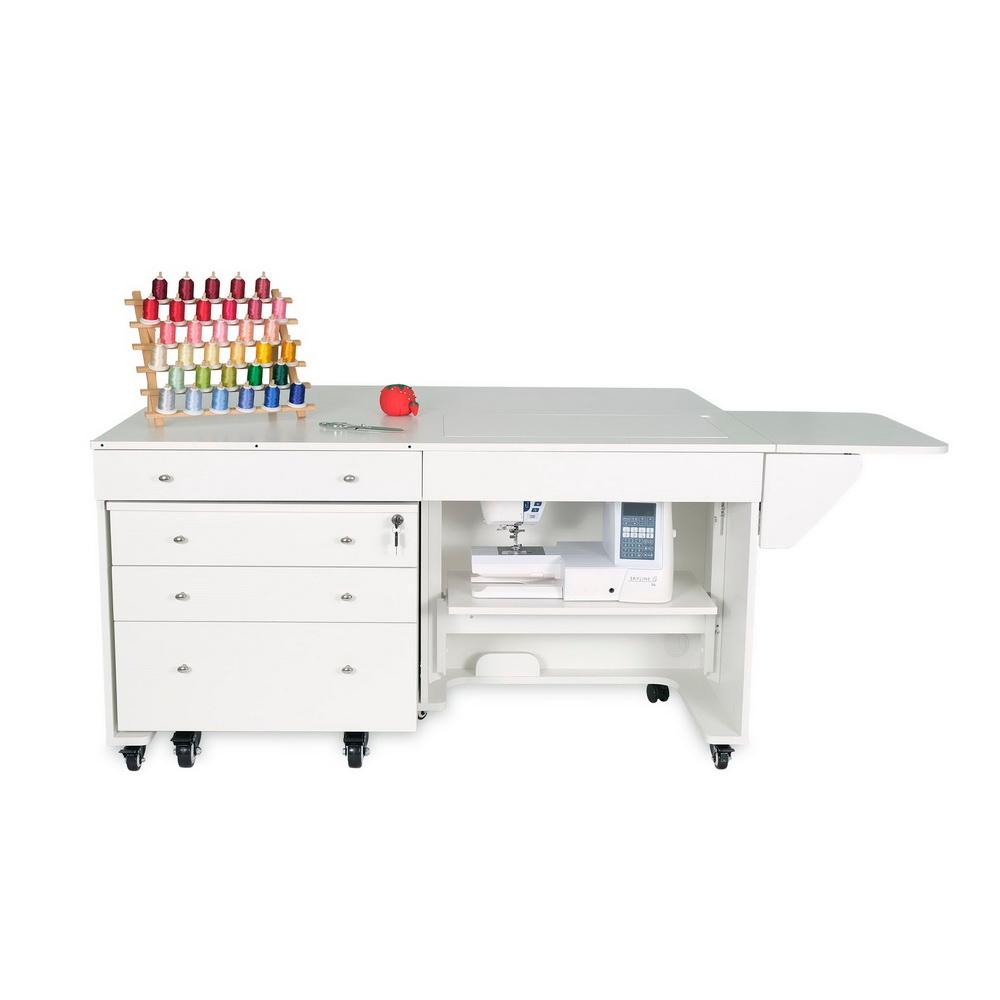 Kangaroo Sewing Furniture Kookaburra, Kangaroo and Joey II Bundle Cabinet Set (Ash White) - Sewingmachinesplus.com