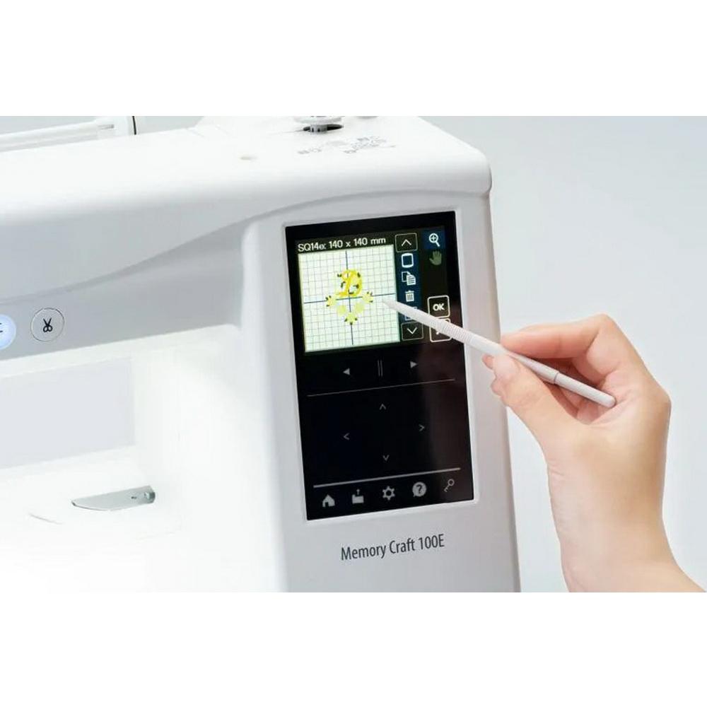 Janome Memory Craft 100E Embroidery Machine - Sewingmachinesplus.com