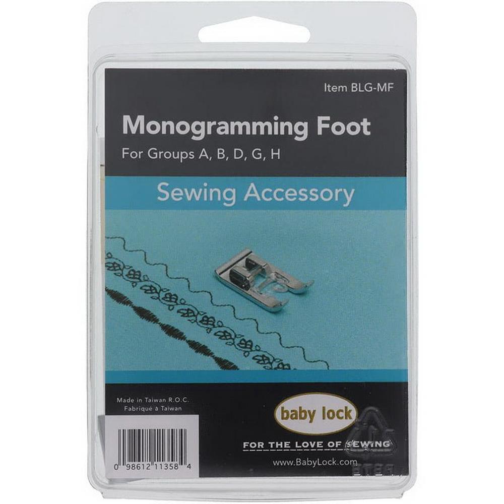 Baby Lock Monogramming Foot - Sewingmachinesplus.com
