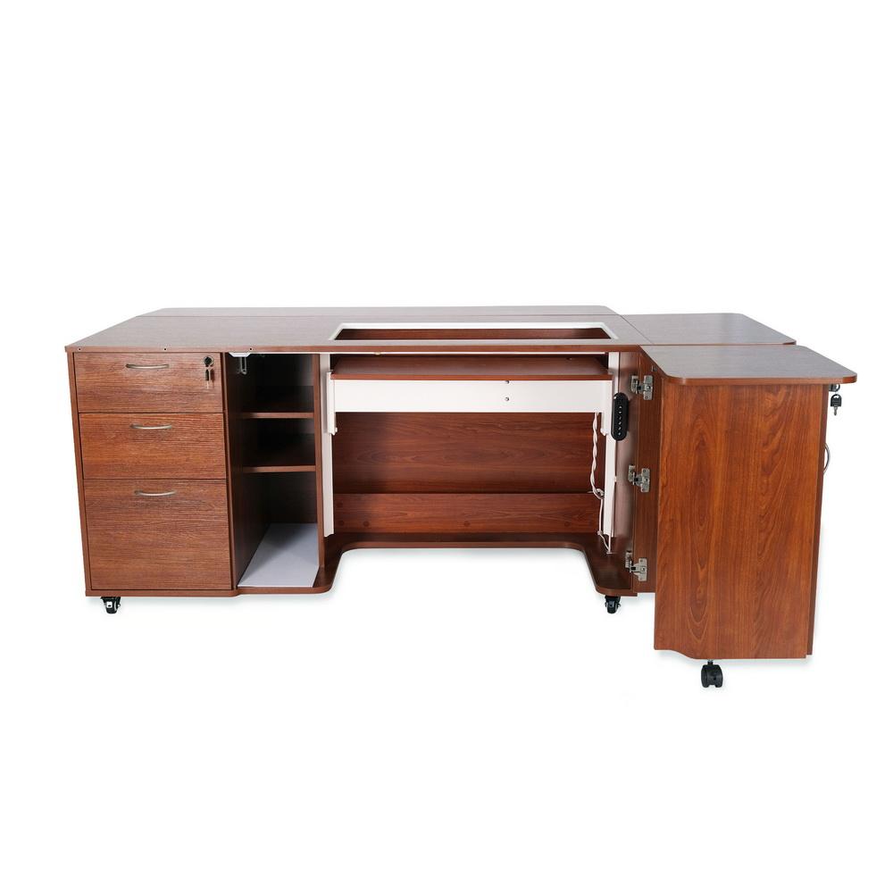 Kangaroo Sewing Sydney Cabinet with Electric Lift , Multiple Finishes
