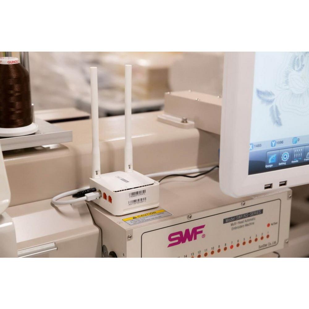 SWF KX-15 Needle Embroidery Machine w/ Cap Driver and Stand