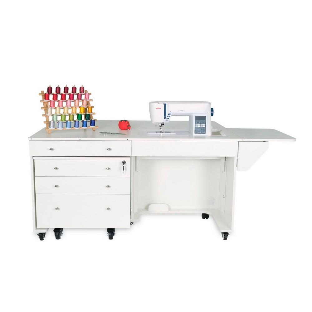 Kangaroo Sewing Furniture Kookaburra, Kangaroo and Joey II Bundle Cabinet Set (Ash White) - Sewingmachinesplus.com