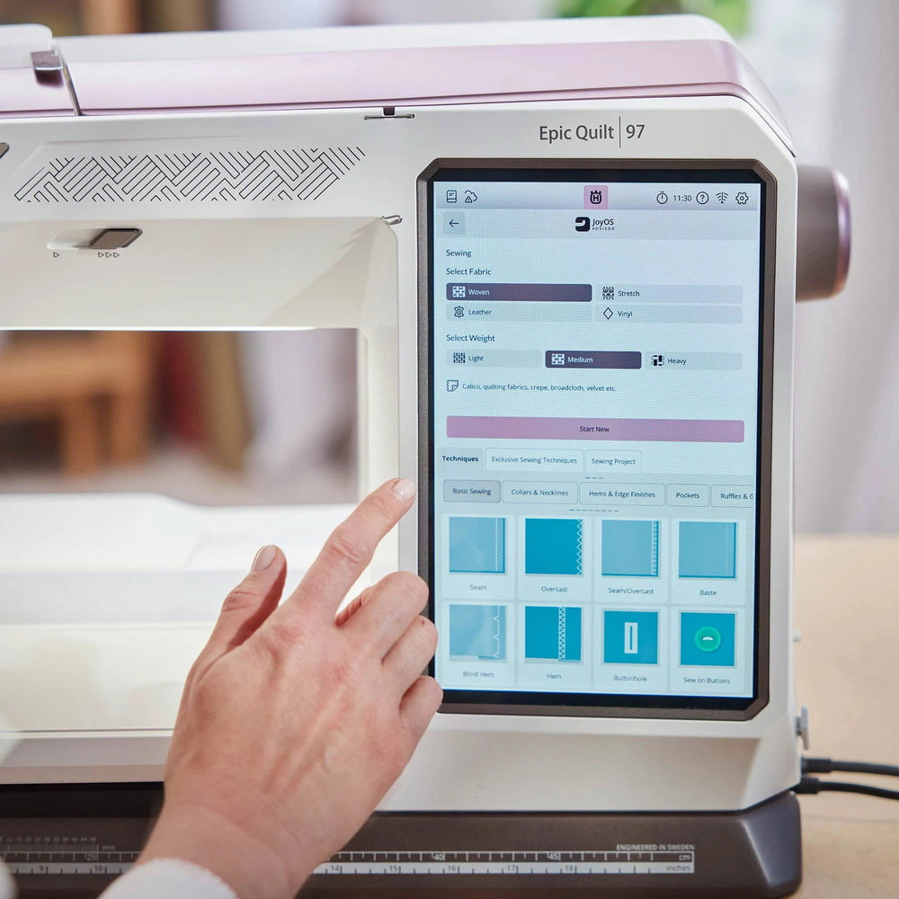 HUSQVARNA VIKING Epic Quilt 97 Sewing Machine & Accessories Bundle (Factory Serviced)