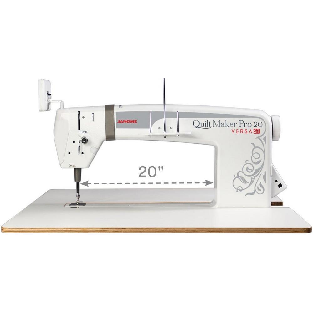 Janome Quilt Maker Pro 20 Versa Longarm Sit Down Quilting Machine - Sewingmachinesplus.com