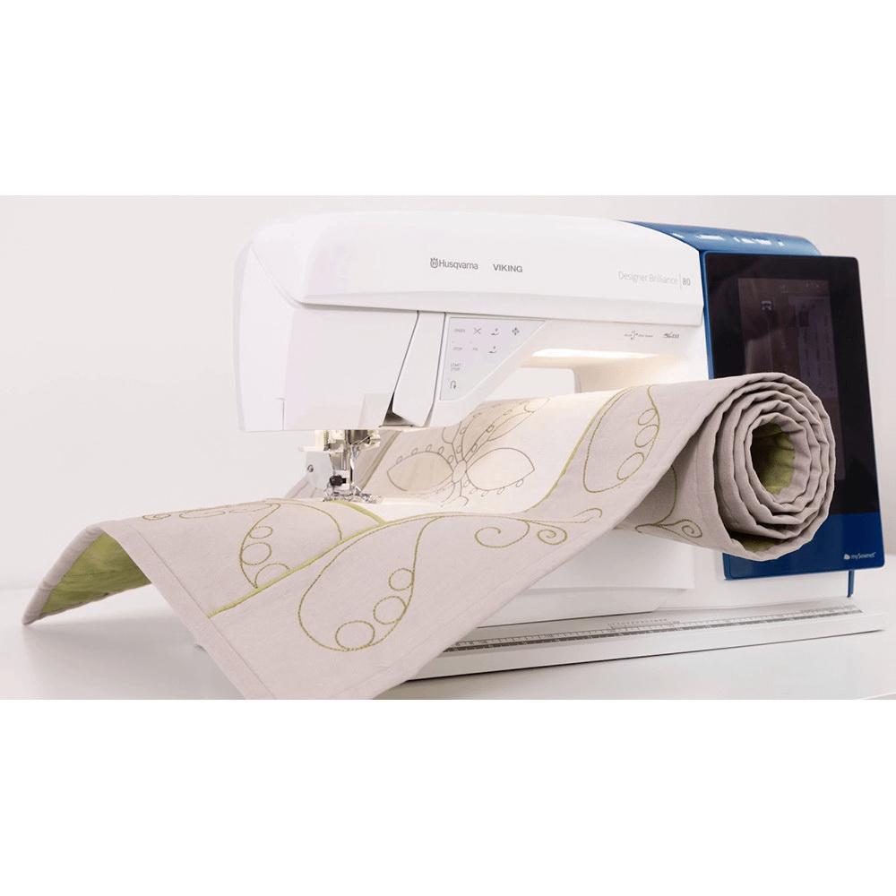 Designer Brilliance 80 Sewing Machine with optional Embroidery Unit Factory Serviced - Sewingmachinesplus.com