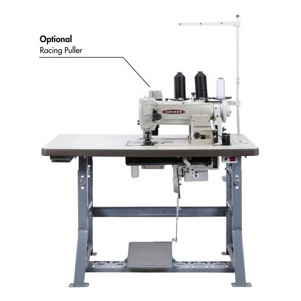 339RB - 4 Heavy Duty, High Speed, Two Needle, Lockstitch Machine, Drop Feed, Needle Feed and Alternating (Walking) Presser Feet - Sewingmachinesplus.com