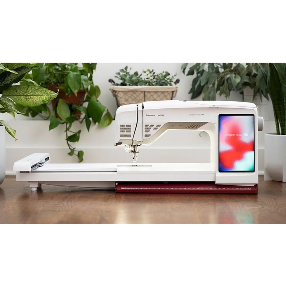 Husqvarna Viking Designer Ruby 90 Sewing & Embroidery Machine - Sewingmachinesplus.com